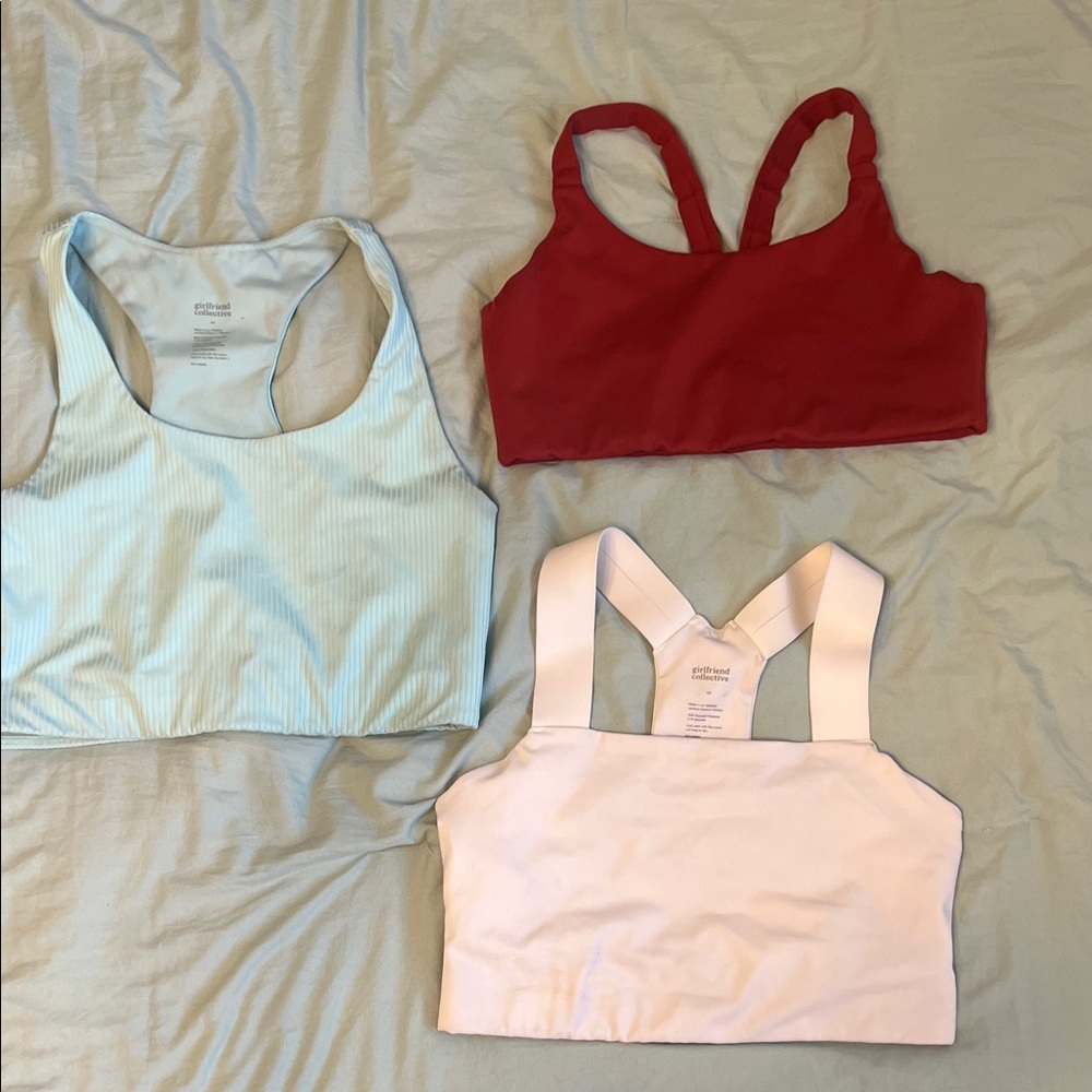 Girlfriend Collection bundle of 3 sports bras